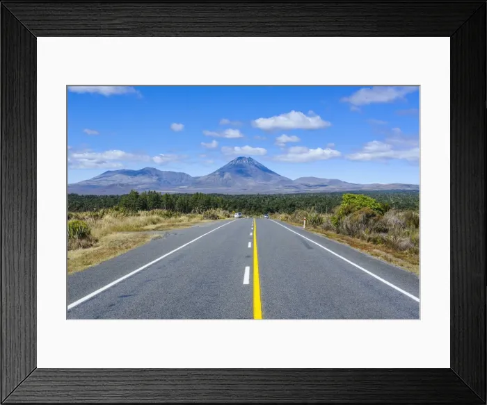 Framed Print : Road leading to Mount Ngauruhoe, Tongariro National Park, UNESCO World Heritage Site, North Island, New Zealand, Pacific Framed Print : Road leading to Mount Ngauruhoe, Tongariro National Park, UNESCO World Heritage Site, North Island, New Zealand, Pacific
