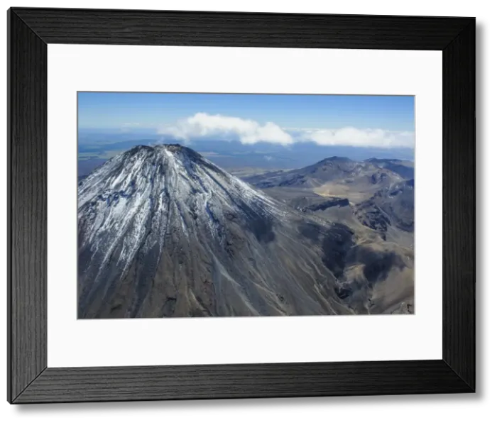 Framed Print : Aerial of Mount Ngauruhoe, Tongariro National Park, UNESCO World Heritage Site, North Island, New Zealand, Pacific Framed Print : Aerial of Mount Ngauruhoe, Tongariro National Park, UNESCO World Heritage Site, North Island, New Zealand, Pacific
