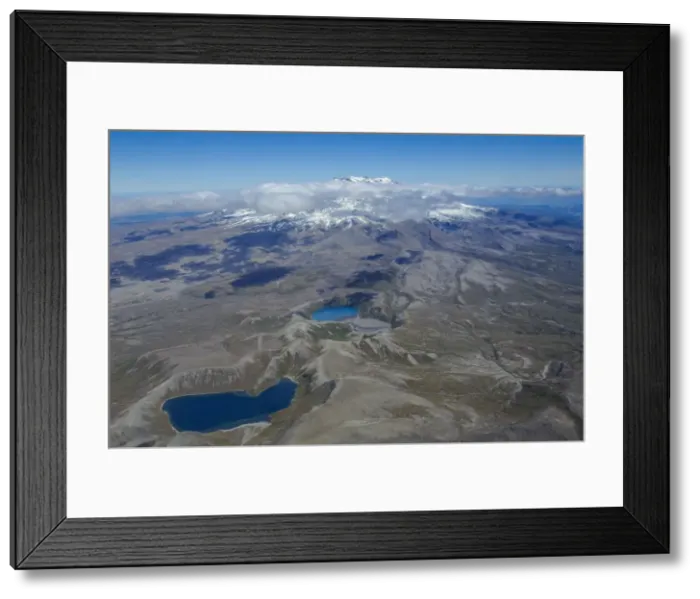 Framed Print : Aerial of the colourful Tama Lakes in the Tongariro National Park, UNESCO World Heritage Site, North Island, New Zealand, Pacific Framed Print : Aerial of the colourful Tama Lakes in the Tongariro National Park, UNESCO World Heritage Site, North Island, New Zealand, Pacific