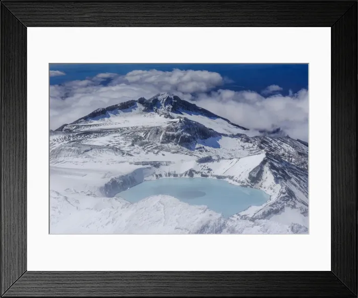 Framed Print : Aerial of a tuquoise crater lake on top of Mount Ruapehu, Tongariro National Park, UNESCO World Heritage Site, North Island, New Zealand, Pacific Framed Print : Aerial of a tuquoise crater lake on top of Mount Ruapehu, Tongariro National Park, UNESCO World Heritage Site, North Island, New Zealand, Pacific