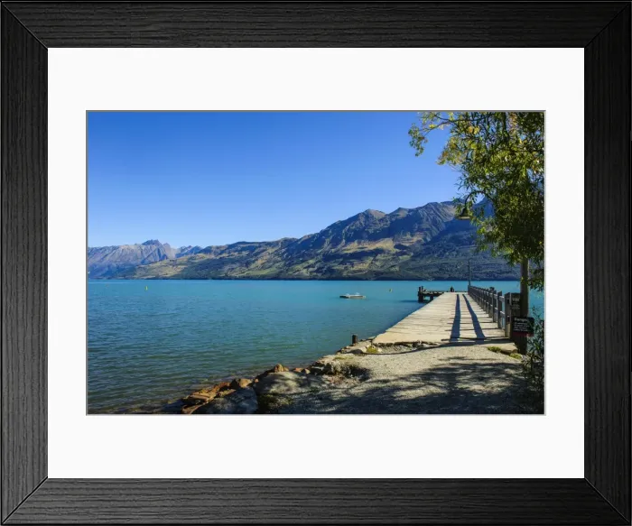Framed Print : Turquoise water of Lake Wakatipu, Glenorchy, near Queenstown, Otago, South Island, New Zealand, Pacific Framed Print : Turquoise water of Lake Wakatipu, Glenorchy, near Queenstown, Otago, South Island, New Zealand, Pacific