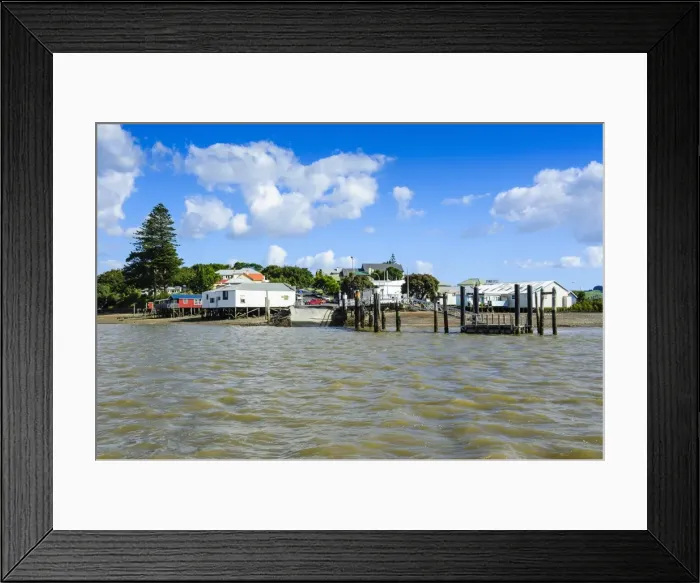 Framed Print : Rawene on the Hokianga harbour, Northland, North Island, New Zealand, Pacific