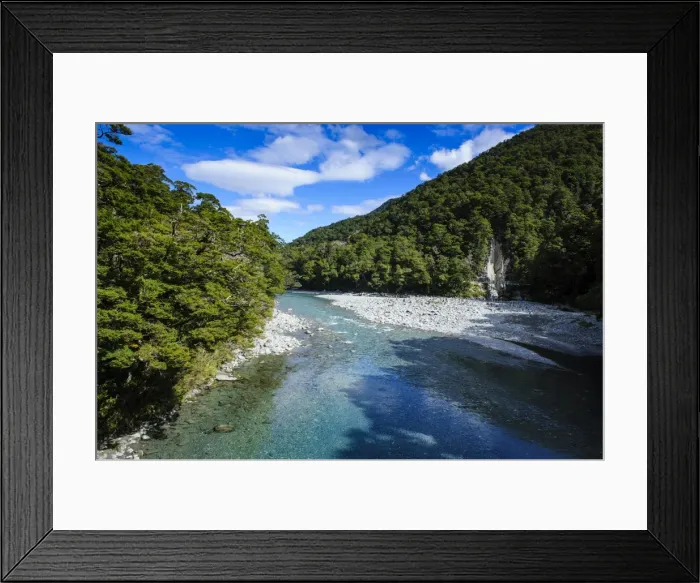 Framed Print : Beautiful Hst River, Hst Pass, South Island, New Zealand, Pacific Framed Print : Beautiful Hst River, Hst Pass, South Island, New Zealand, Pacific