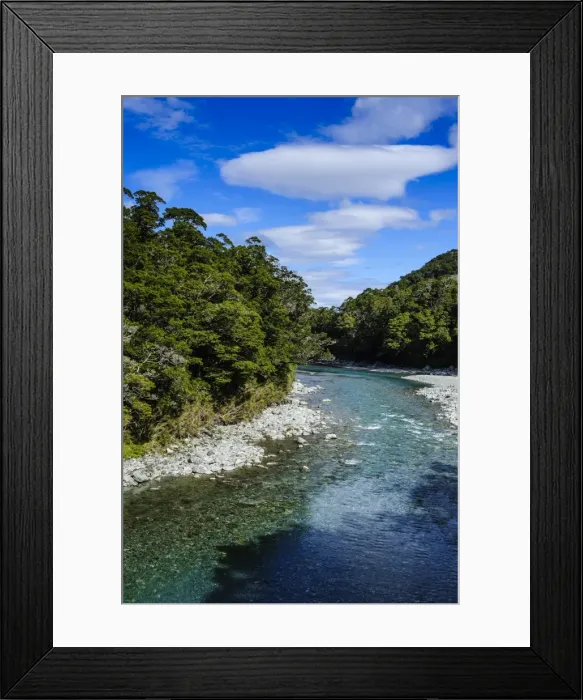 Framed Print : Beautiful Hst River, Hst Pass, South Island, New Zealand, Pacific Framed Print : Beautiful Hst River, Hst Pass, South Island, New Zealand, Pacific