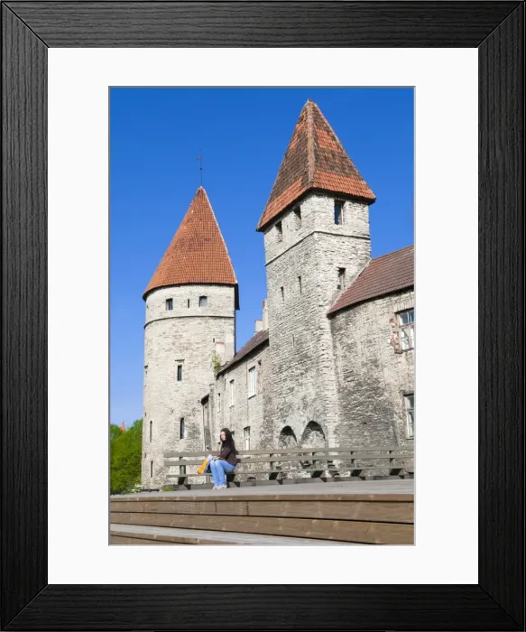 Framed Print : The old city walls of the Old Town of Tallinn, UNESCO World Heritage Site, Estonia, Baltic States, Europe Framed Print : The old city walls of the Old Town of Tallinn, UNESCO World Heritage Site, Estonia, Baltic States, Europe
