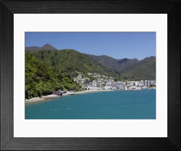 Framed Print : Picton harbour from ferry, Picton, Marlborough Region, South Island, New Zealand, Pacific Framed Print : Picton harbour from ferry, Picton, Marlborough Region, South Island, New Zealand, Pacific