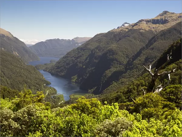 View over Deep Cove, Doubtful Sound, Fiordland National Park, UNESCO World Heritage Site, South Island, New Zealand, Pacific
