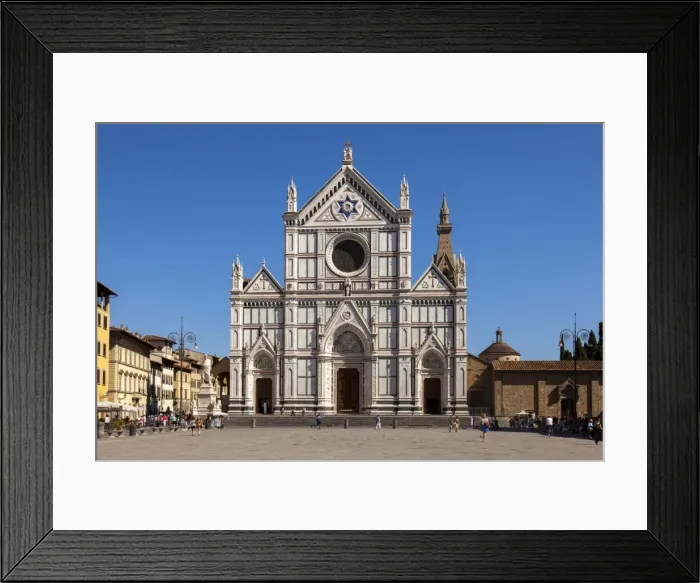 Framed Print : Piazza Santa Croce and Basilica di Santa Croce, Florence, UNESCO World Heritage Site, Tuscany, Italy, Europe Framed Print : Piazza Santa Croce and Basilica di Santa Croce, Florence, UNESCO World Heritage Site, Tuscany, Italy, Europe