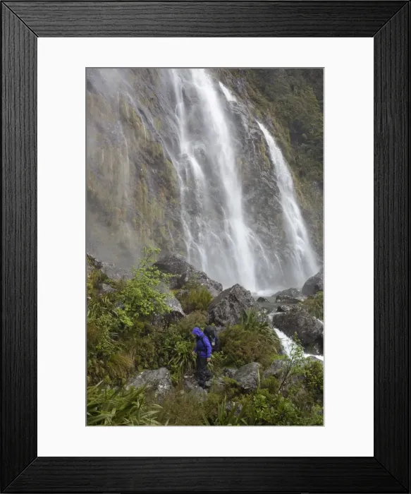 Framed Print : Earland Falls, Routeburn Track, Fiordland National Park, UNESCO World Heritage Site, South Island, New Zealand, Pacific Framed Print : Earland Falls, Routeburn Track, Fiordland National Park, UNESCO World Heritage Site, South Island, New Zealand, Pacific