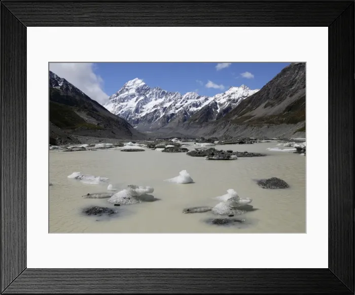 Framed Print : Hooker Lake and Glacier with icebergs and Mount Cook, Mount Cook National Park, UNESCO World Heritage Site, Canterbury region, South Island, New Zealand, Pacific Framed Print : Hooker Lake and Glacier with icebergs and Mount Cook, Mount Cook National Park, UNESCO World Heritage Site, Canterbury region, South Island, New Zealand, Pacific