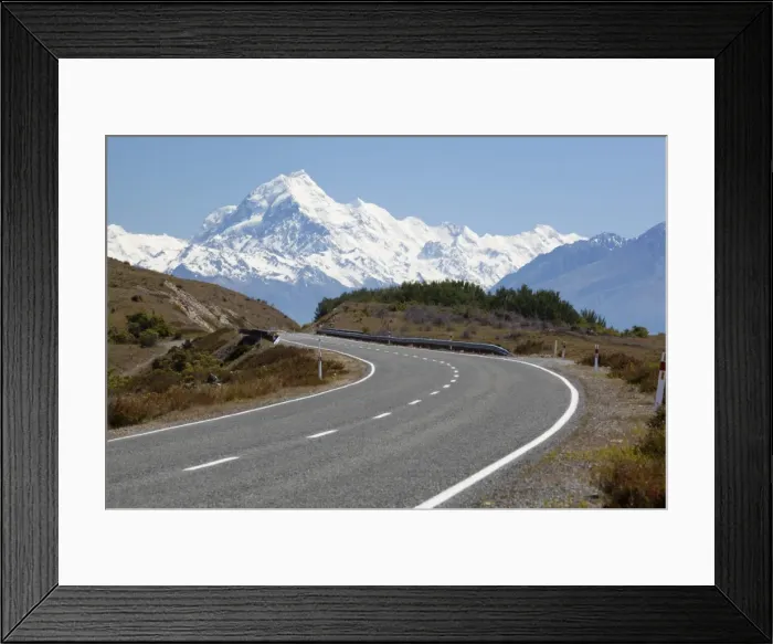 Framed Print : Mount Cook and Mount Cook Road with rental car, Mount Cook National Park, UNESCO World Heritage Site, Canterbury region, South Island, New Zealand, Pacific Framed Print : Mount Cook and Mount Cook Road with rental car, Mount Cook National Park, UNESCO World Heritage Site, Canterbury region, South Island, New Zealand, Pacific