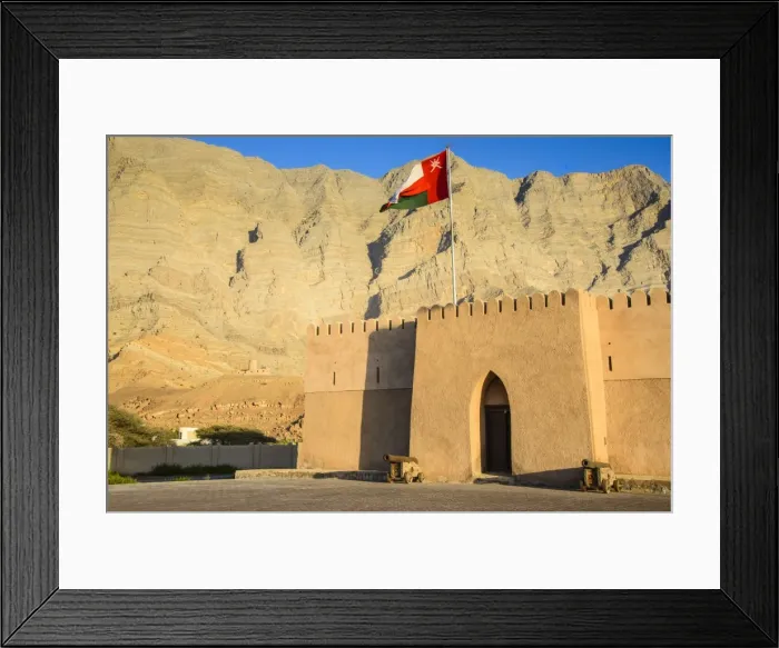 Framed Print : Bukha castle, Musandam, Oman, Middle East Framed Print : Bukha castle, Musandam, Oman, Middle East