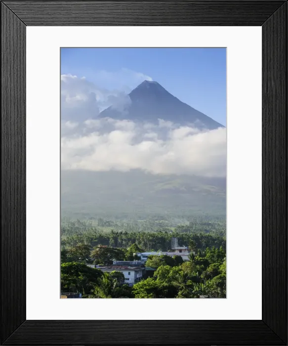 Framed Print : View from the Daraga church over volacano Mount Mayon, Legaspi, Southern Luzon, Philippines Framed Print : View from the Daraga church over volacano Mount Mayon, Legaspi, Southern Luzon, Philippines