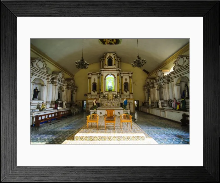 Framed Print : Interior of the church of Santa Maria, UNESCO World Heritage Site, Ilocos Norte, Northern Luzon, Philippines, Southeast Asia, Asia Framed Print : Interior of the church of Santa Maria, UNESCO World Heritage Site, Ilocos Norte, Northern Luzon, Philippines, Southeast Asia, Asia