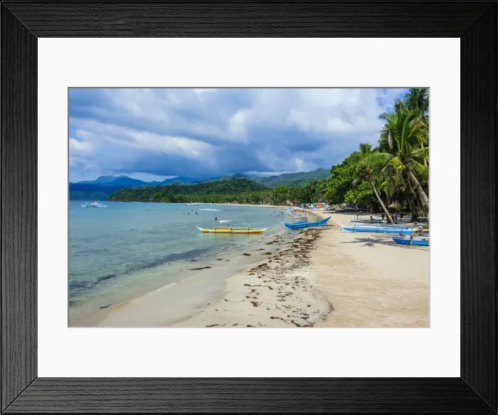 Framed Print : Sandy beach in front of the entrance to the New wonder of the world, the Puerto Princesa underground river, UNESCO World Heritage Site, Palawan, Philippines, Southeast Asia, Asia Framed Print : Sandy beach in front of the entrance to the New wonder of the world, the Puerto Princesa underground river, UNESCO World Heritage Site, Palawan, Philippines, Southeast Asia, Asia
