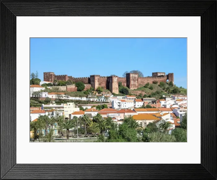 Framed Print : Silves skyline with the Moorish castle and the Cathedral, Silves, Algarve, Portugal, Europe Framed Print : Silves skyline with the Moorish castle and the Cathedral, Silves, Algarve, Portugal, Europe