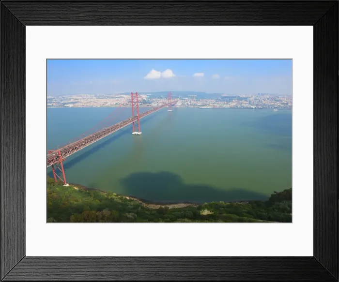 Framed Print : Ponte 25 de Abril (25th of April Bridge) over the Tagus River, Lisbon, Portugal, Europe Framed Print : Ponte 25 de Abril (25th of April Bridge) over the Tagus River, Lisbon, Portugal, Europe