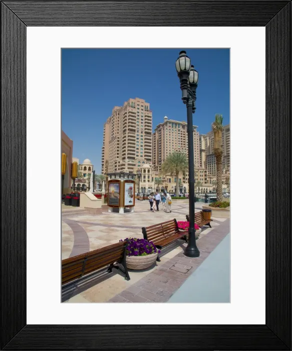 Framed Print : Architecture, The Pearl, Doha, Qatar, Middle East Framed Print : Architecture, The Pearl, Doha, Qatar, Middle East