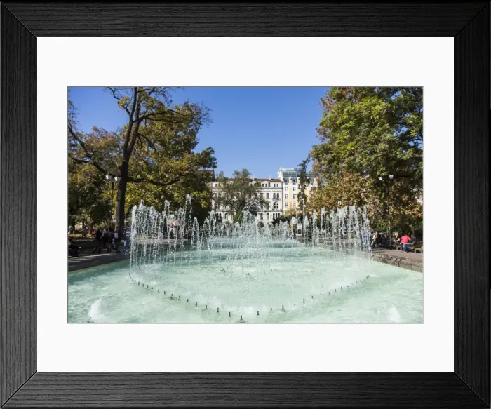 Framed Print : City Garden Park, Fountains, Sofia, Bulgaria, Europe Framed Print : City Garden Park, Fountains, Sofia, Bulgaria, Europe