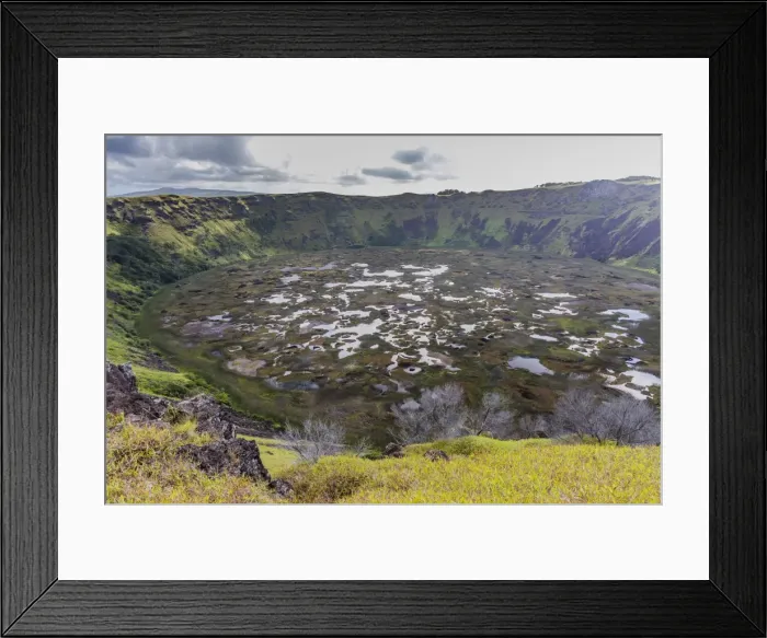 Framed Print : Orongo Crater, Rano Kau, Rapa Nui National Park, UNESCO World Heritage Site, Easter Island (Isla de Pascua), Chile, South America Framed Print : Orongo Crater, Rano Kau, Rapa Nui National Park, UNESCO World Heritage Site, Easter Island (Isla de Pascua), Chile, South America
