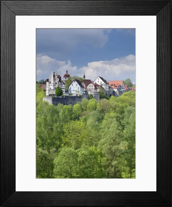Framed Print : Vellberg castle with old town, Vellberg, Hohenlohe Region, Baden Wurttemberg, Germany, Europe Framed Print : Vellberg castle with old town, Vellberg, Hohenlohe Region, Baden Wurttemberg, Germany, Europe