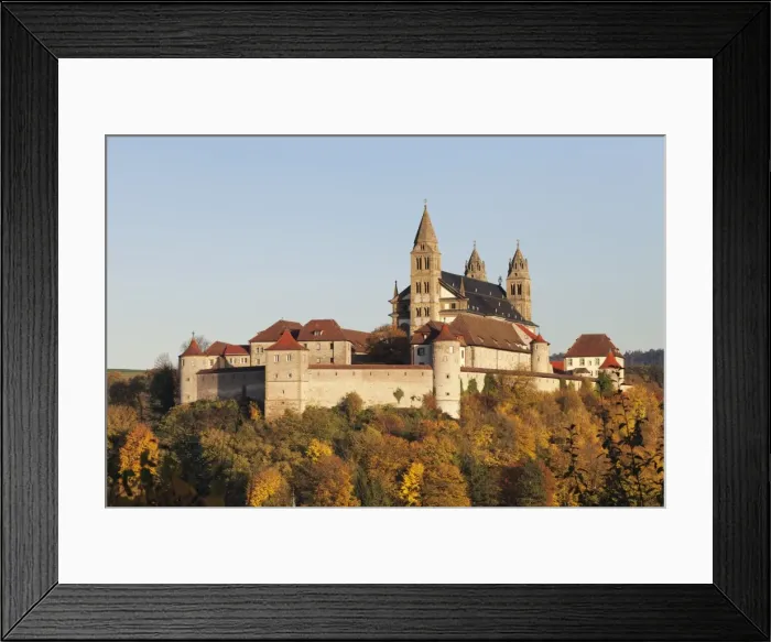 Framed Print : Benedictine Abbey of Kloster Grosscomburg (Comburg), Steinbach, Kochertal Valley, Schwabisch Hall District, Hohenlohe, Baden Wurttemberg, Germany, Europe Framed Print : Benedictine Abbey of Kloster Grosscomburg (Comburg), Steinbach, Kochertal Valley, Schwabisch Hall District, Hohenlohe, Baden Wurttemberg, Germany, Europe