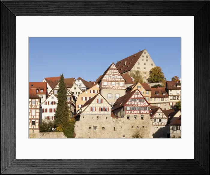 Framed Print : Half-timbered houses, Schwaebisch Hall, Hohenlohe, Baden Wurttemberg, Germany, Europe Framed Print : Half-timbered houses, Schwaebisch Hall, Hohenlohe, Baden Wurttemberg, Germany, Europe
