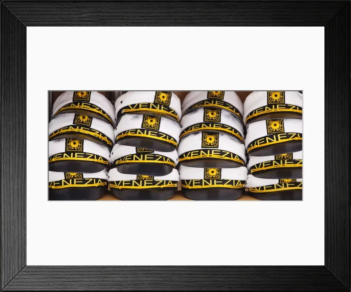 Framed Print : Nautical hats, souvenirs of Venice, Veneto, Italy, Europe Framed Print : Nautical hats, souvenirs of Venice, Veneto, Italy, Europe