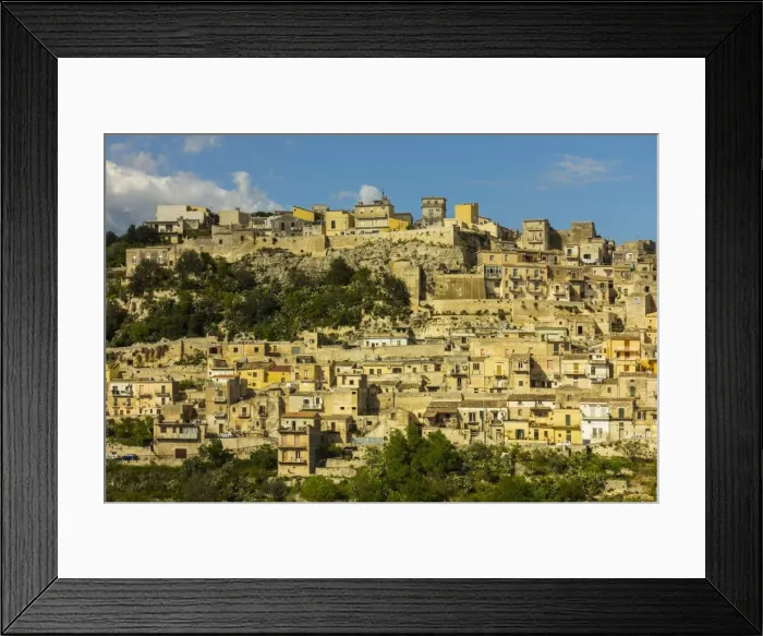 Framed Print : Buildings in steep gorge at Modica, a town famed for its Baroque architecture, UNESCO World Heritage Site, Modica, Ragusa Province, Sicily, Italy, Mediterranean, Europe Framed Print : Buildings in steep gorge at Modica, a town famed for its Baroque architecture, UNESCO World Heritage Site, Modica, Ragusa Province, Sicily, Italy, Mediterranean, Europe