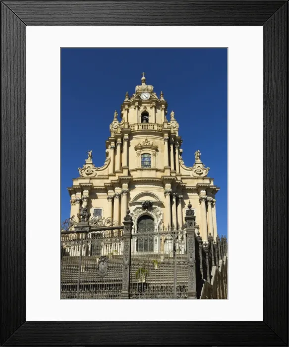 Framed Print : San Giorgio Cathedral (Duomo of Ibla) dating from 1738 in historic Baroque Town, UNESCO World Heritage Site, Ibla, Ragusa, Ragusa Province, Sicily, Italy, Mediterranean, Europe Framed Print : San Giorgio Cathedral (Duomo of Ibla) dating from 1738 in historic Baroque Town, UNESCO World Heritage Site, Ibla, Ragusa, Ragusa Province, Sicily, Italy, Mediterranean, Europe