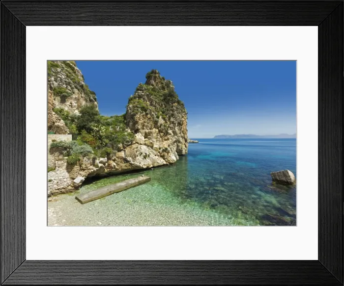 Framed Print : Lovely limestone cove at the Tonnara di Scopello, an old tuna fishery and now a popular beauty spot, Scopello, Trapani, Sicily, Mediterranean, Europe Framed Print : Lovely limestone cove at the Tonnara di Scopello, an old tuna fishery and now a popular beauty spot, Scopello, Trapani, Sicily, Mediterranean, Europe