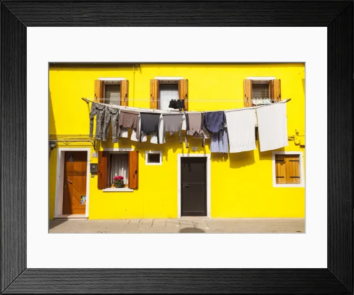 Framed Print : A colorful house on Burano, Venice, Veneto, Italy, Europe Framed Print : A colorful house on Burano, Venice, Veneto, Italy, Europe