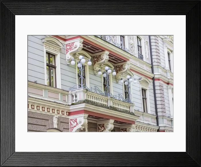 Framed Print : Art Nouveau style architecture locally known as Jugendstil, Riga, Latvia, Europe Framed Print : Art Nouveau style architecture locally known as Jugendstil, Riga, Latvia, Europe