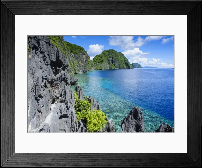 Framed Print : Crystal clear water in the Bacuit archipelago, Palawan, Philippines, Southeast Asia, Asia Framed Print : Crystal clear water in the Bacuit archipelago, Palawan, Philippines, Southeast Asia, Asia