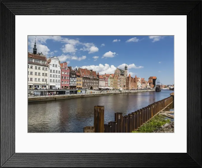 Framed Print : View of Old Town Gdansk from the Vistula River, Gdansk, Poland, Europe Framed Print : View of Old Town Gdansk from the Vistula River, Gdansk, Poland, Europe