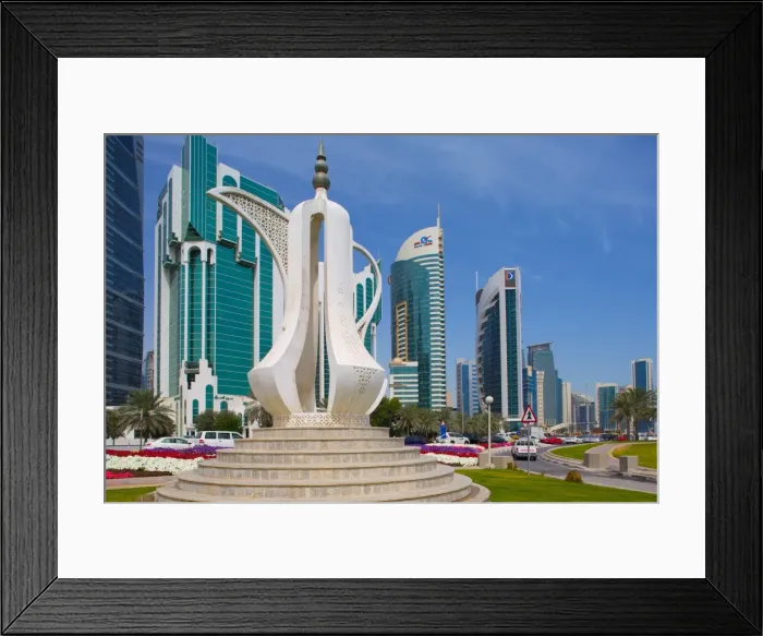 Framed Print : Tea Pot Sculpture, West Bay Central Financial District, Doha, Qatar, Middle East Framed Print : Tea Pot Sculpture, West Bay Central Financial District, Doha, Qatar, Middle East
