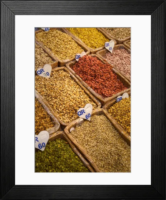 Framed Print : Stall, Waqif Souq, Doha, Qatar, Middle East