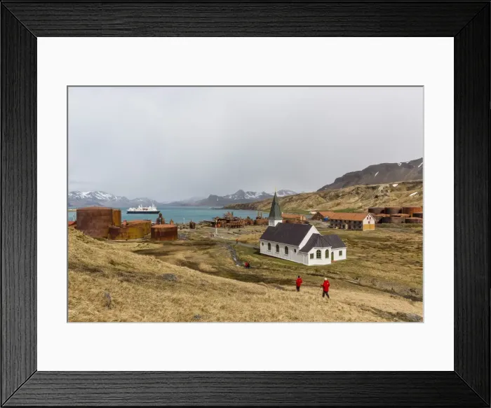 Framed Print : The abandoned and recently restored whaling station at Grytviken, South Georgia, UK Overseas Protectorate, Polar Regions Framed Print : The abandoned and recently restored whaling station at Grytviken, South Georgia, UK Overseas Protectorate, Polar Regions