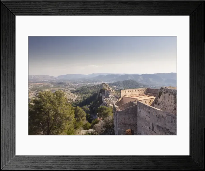 Framed Print : The old castle above Xativa, Valencia, Spain, Europe Framed Print : The old castle above Xativa, Valencia, Spain, Europe