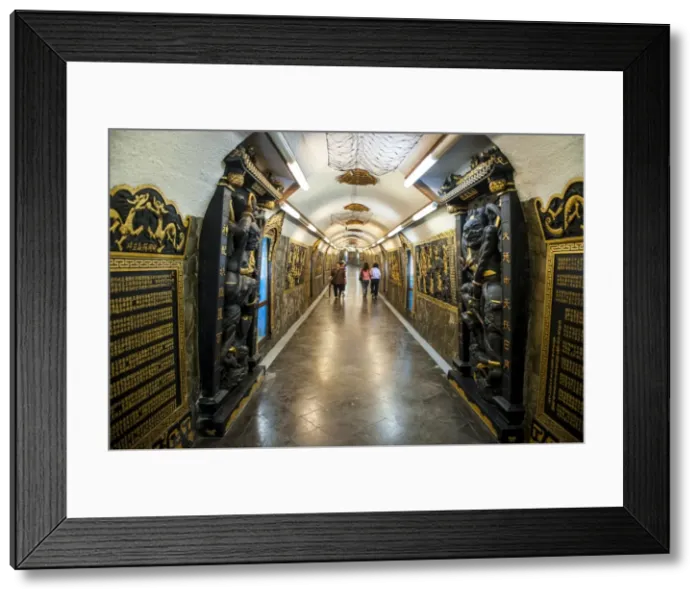 Framed Print : Ornamental tunnel through a mountain leading to the Guandu Temple, Guandu, Taipeh, Taiwan, Asia Framed Print : Ornamental tunnel through a mountain leading to the Guandu Temple, Guandu, Taipeh, Taiwan, Asia