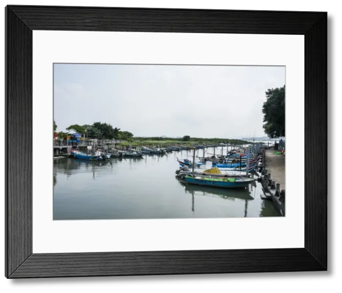 Framed Print : Little boats, Guandu Nature Park, Guandu, Taipeh, Taiwan, Asia Framed Print : Little boats, Guandu Nature Park, Guandu, Taipeh, Taiwan, Asia
