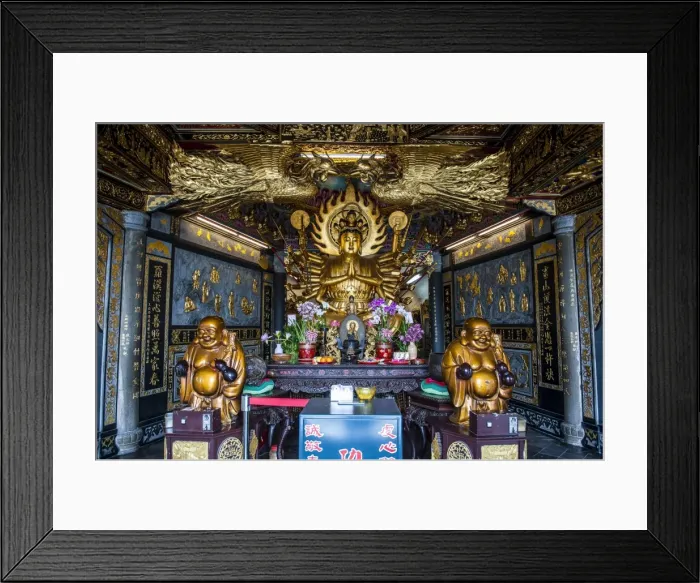 Framed Print : Golden Buddha in the Guandu Temple, Guandu, Taipei, Taiwan, Asia Framed Print : Golden Buddha in the Guandu Temple, Guandu, Taipei, Taiwan, Asia