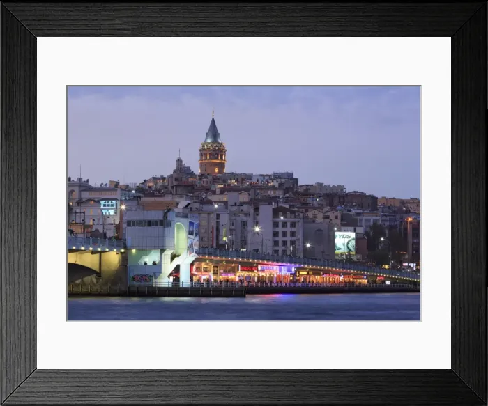 Framed Print : Galata Bridge, Istanbul, Turkey, Europe Framed Print : Galata Bridge, Istanbul, Turkey, Europe