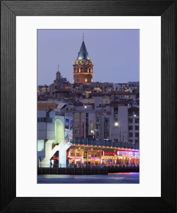Framed Print : Galata Bridge, Istanbul, Turkey, Europe Framed Print : Galata Bridge, Istanbul, Turkey, Europe