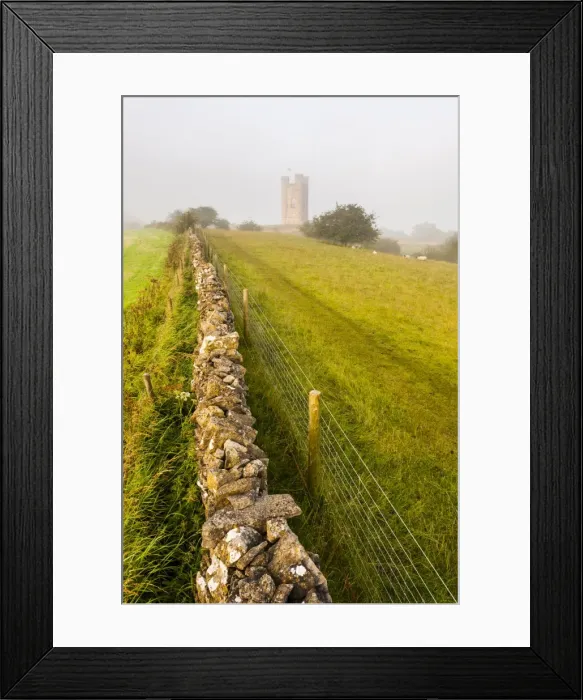 Framed Print : Misty sunrise at Broadway Tower, a National Trust property at Broadway, The Cotswolds, Gloucestershire, England, United Kingdom, Europe Framed Print : Misty sunrise at Broadway Tower, a National Trust property at Broadway, The Cotswolds, Gloucestershire, England, United Kingdom, Europe