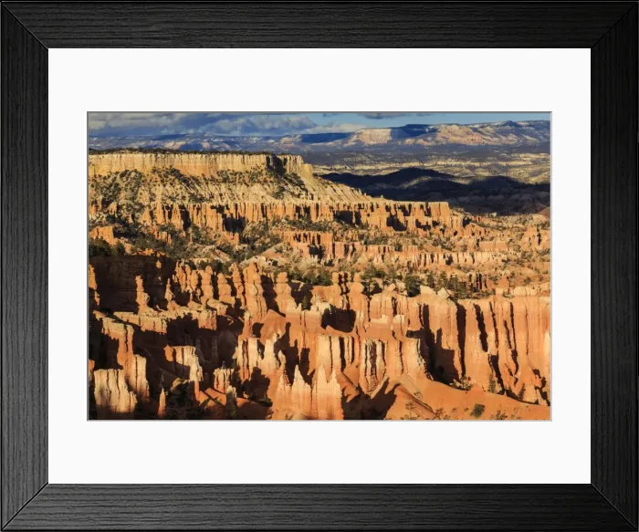 Framed Print : Late afternoon sun lights lines of hoodoos at Sunset Point, Bryce Canyon National Park, Utah, United States of America, North America Framed Print : Late afternoon sun lights lines of hoodoos at Sunset Point, Bryce Canyon National Park, Utah, United States of America, North America