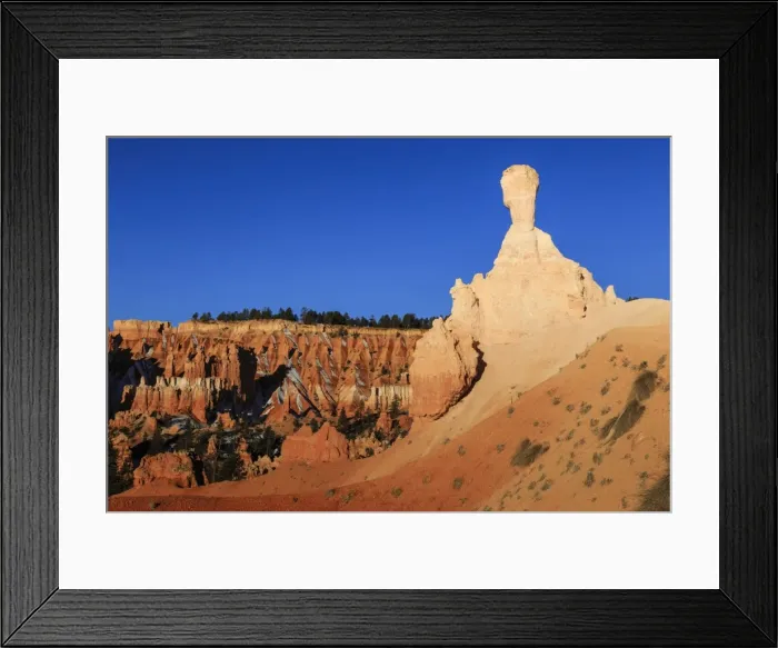 Framed Print : Large hoodoo in early morning light seen from a horse trail in winter, Bryce Canyon National Park, Utah, United States of America, North America Framed Print : Large hoodoo in early morning light seen from a horse trail in winter, Bryce Canyon National Park, Utah, United States of America, North America