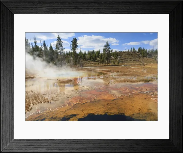 Framed Print : Colourful thermal features, Upper Geyser Basin, Yellowstone National Park, UNESCO World Heritage Site, Wyoming, United States of America, North America Framed Print : Colourful thermal features, Upper Geyser Basin, Yellowstone National Park, UNESCO World Heritage Site, Wyoming, United States of America, North America
