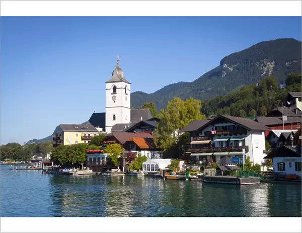 Parish Church, St. Wolfgang, Wolfgangsee lake, Flachgau, Salzburg, Upper Austria, Austria, Europe