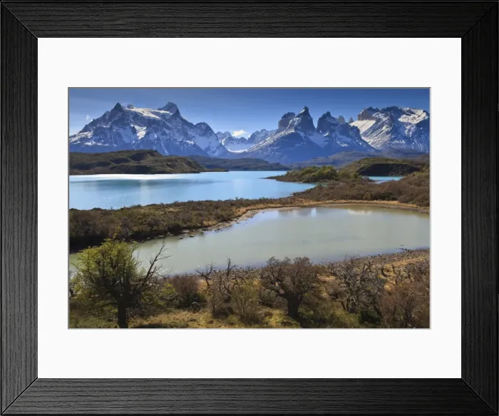 Framed Print : Lago Pehoe and Cordillera del Paine in late afternoon, Torres del Paine National Park, Patagonia, Chile, South America Framed Print : Lago Pehoe and Cordillera del Paine in late afternoon, Torres del Paine National Park, Patagonia, Chile, South America
